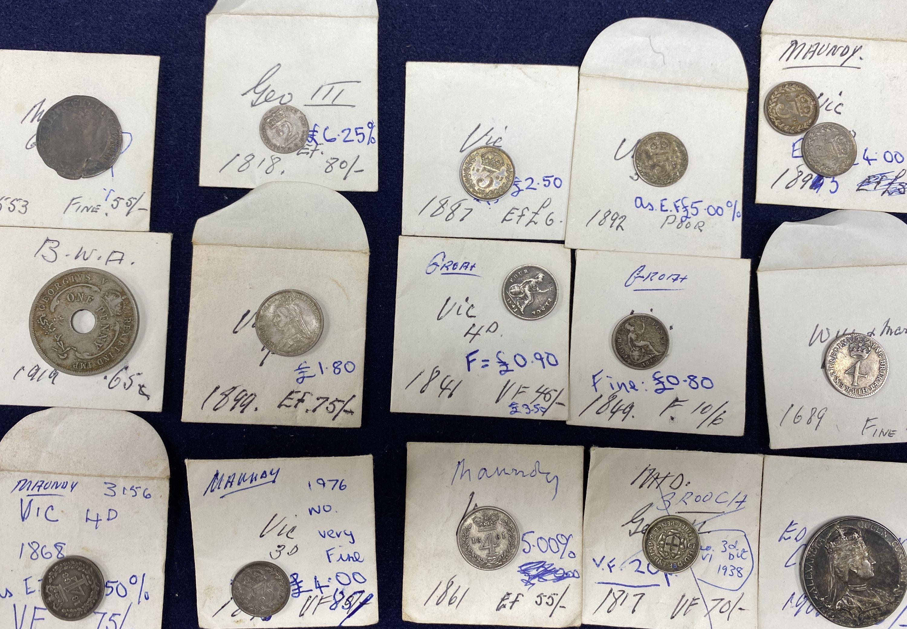 UK coins 16th-20th century,